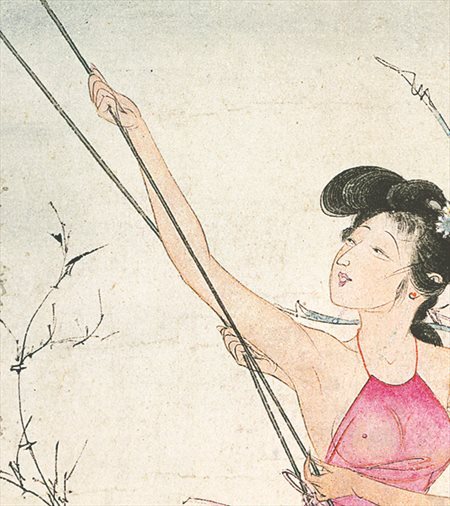 高邑-胡也佛的仕女画和最知名的金瓶梅秘戏图